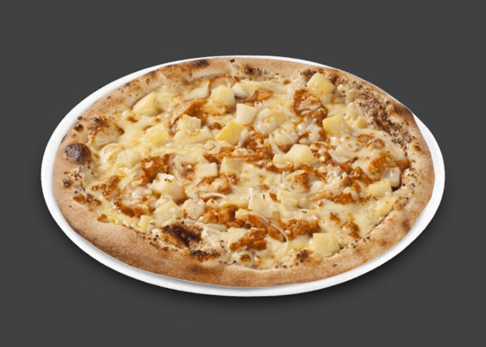 Crme frache, double fromage, poitrine fume, pommes de terre, gorgonzola.