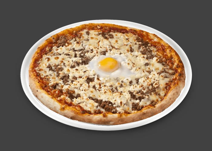 Tomate, double fromage, poitrine fume, oeuf.