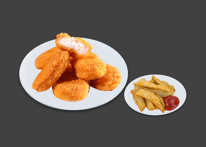 8 Pices<br>
+ Potatoes ou Frites<br>
+ Sauce barbecue.