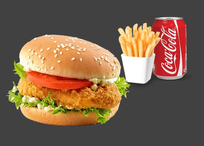 + Frites<br>
+ 1 Boisson 33cl au choix.